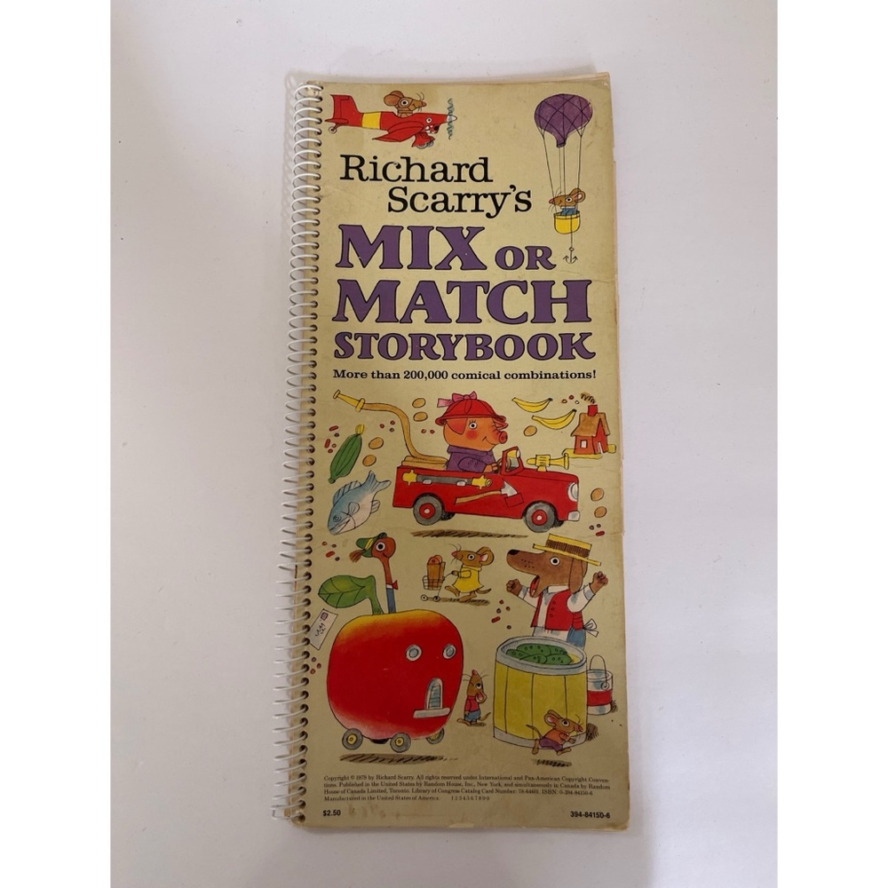 Vintage Richard Scarry’s Mix or Match Storybook